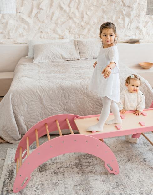 Домашняя игровая площадка Moon Plus розовая