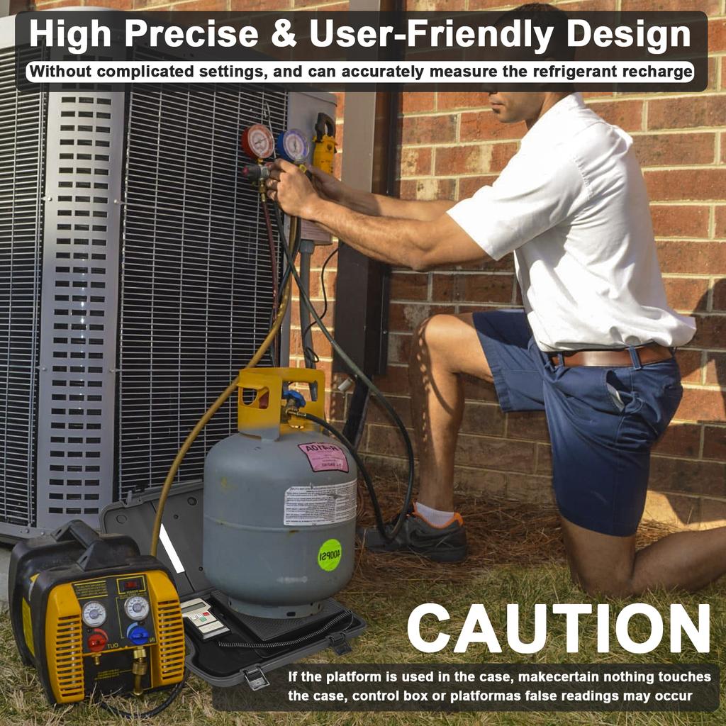 Digital Refrigeration Scale High Precise Electronic Scale for Refrigerants Refilling Central