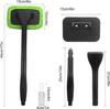 Car Windshield Cleaning Tool, Windshield Cleaner, Reusable Microfiber Pads and Extendable Handle, for Auto Glass Wiper