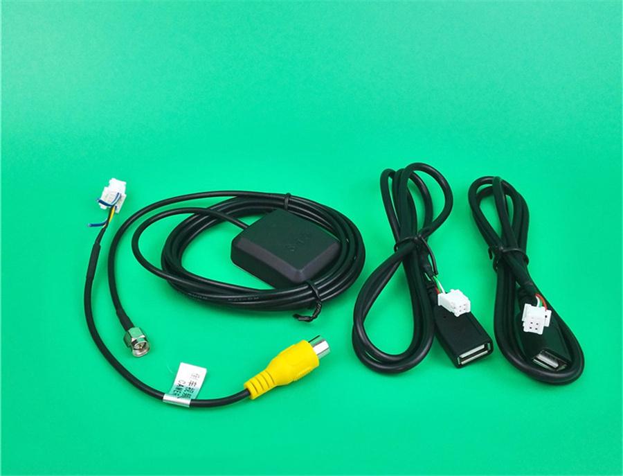 USB GPS Камера заднего вида RCA Выход Адаптер кабеля питания радио для автомобильной навигации