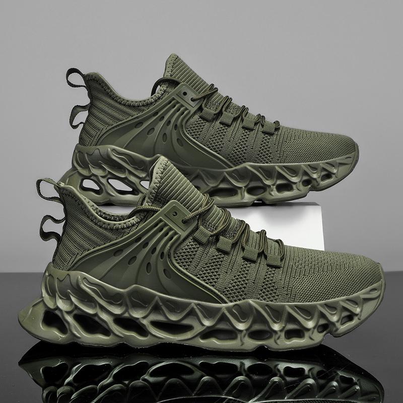 Yrzl Men'S Athletic Mesh Sneakers Lightweight Comfortable Running Shoes For Men Soft Sole Non Slip Casual Shoes Outdoor Walking