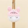 Soft Short Plush Bunny Keychain Pink Green Brown Yellow 10cm For Kids