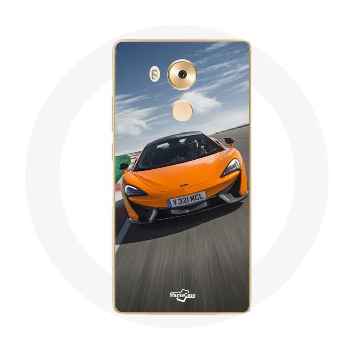Чехол для Huawei Mate 8 Формула 1 McLaren Оранжевый