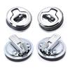 2/4/8/16 Pc Boat Flush Pull Hatch Slam Latch Handle Lock Rebound Embedded Flat Circular Door Locker Marine Hardware Floor Buckle