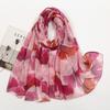 Thin Floral Viscose Scarf Print Voile Shawls and Wraps Pashmina Foulards Muslim Woman Hijab Scarves Long Printed Tippet