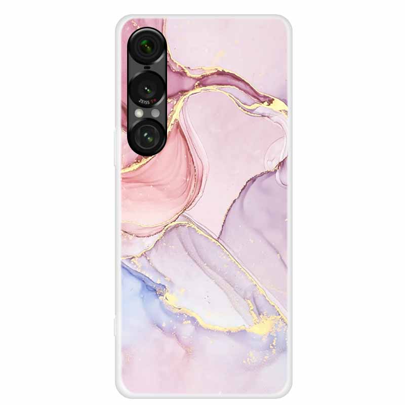 Чехол для Sony Xperia 1 VII 5G Животные Мягкий Силикон ТПУ Чехлы для Телефона Задняя Крышка для Sony Xperia1 VII Лев Прозрачный Защитный Чехол