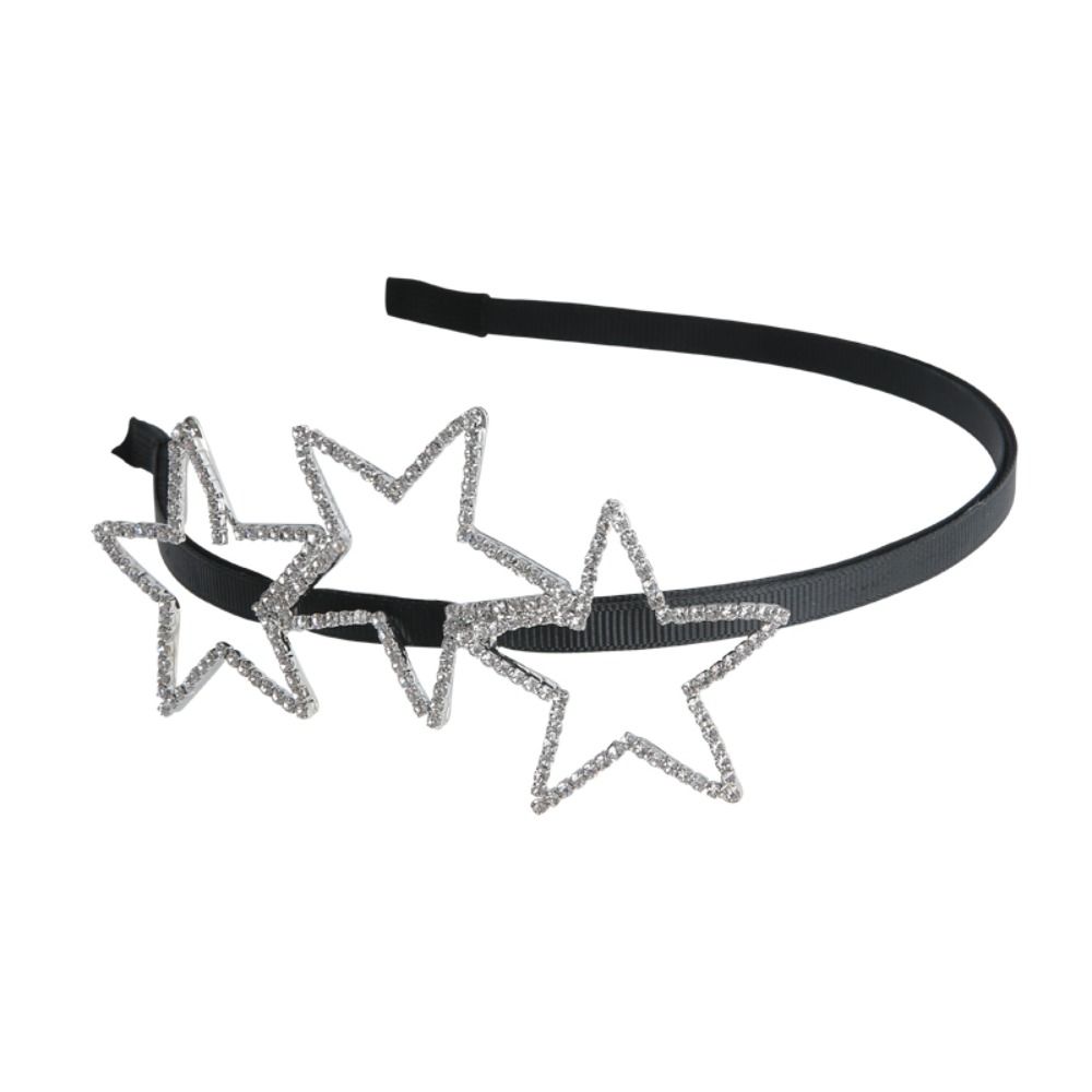 Y2K Star Headband Hollow Pentagram Star Hair Hoop Fairy Pentagram Hairband Party