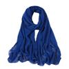 Solid Pearl Chiffon Hijab Scarf Woman Muslim Hijab Shawls Ladyies Ethnic Islamic Turban