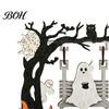 Halloween Table Decorations Funny Desktop Swing Decor, Spooky Home Decor for Living Room Entryway Holiday Displays Tabletop, Gothic Fall Themed