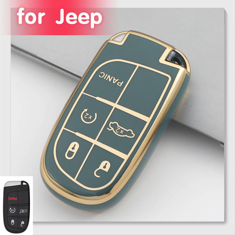 Чехол-брелок для смарт-ключа с 5 кнопками для Jeep Cherokee Wrangler Compass Renegade Grand Patriot Grand Брелок