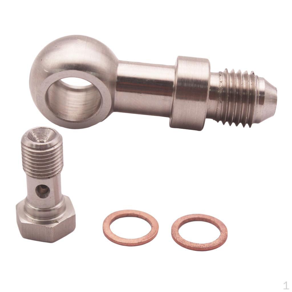 Oil Feed Banjo Fitting 10 4AN, Aluminium Alloy,