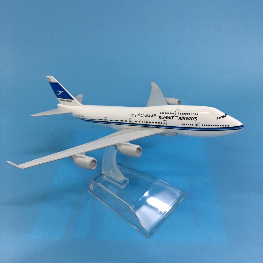 Масштаб 1/400 16 см Kuwait Airways Boeing B747 Модель самолета Самолет Литой металл Самолеты