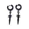 Silver No Pierced For Women Cross Korean Stud Earrings Men Ear Clips Ear Cuff Clip On Earrings
