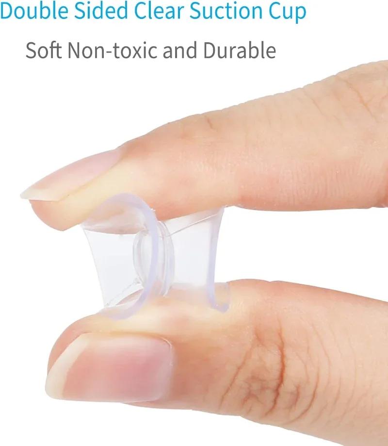 5/20 шт. двухсторонняя пластиковая присоска вакуумная нескользящая прозрачная присоска для стекла автомобиля оконная столешница проставка мыльница своими руками