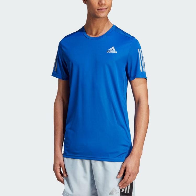 Adidas Футболка с коротким рукавом для бега Own The Run Colorblock, мужская, синяя IM2528