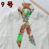 Luxury Brand Bag Scarf Foulard Femme Hijab Scarf Women Hair Silk Scarf Handle Bag Ribbons Long Skinny Scarves