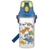 Skater Water Dinosaur Plastic Clear for Made In Bottle, 480ml, Picture, Bottle, Kids, Japan, PSB5TR-A
