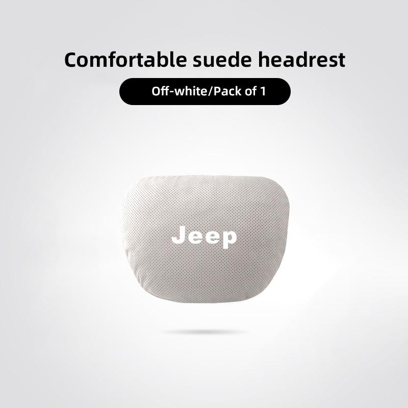 Car Logo Car Neck Pillow & Back Support Cushion Comfortable For Jeep Wrangler JK Gladiator Renegade Grand Cherokee Valve Stem LVCZN1