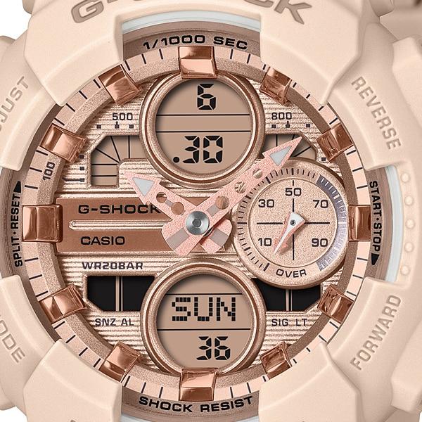 Casio G-SHOCK Pink Gold Dial GMA-S140PG-4AJF Wrist Watch for Women