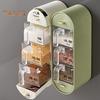 Spice Box Integrated Dustproof PP Material Practical Punch-free Spice Container Home Supply
