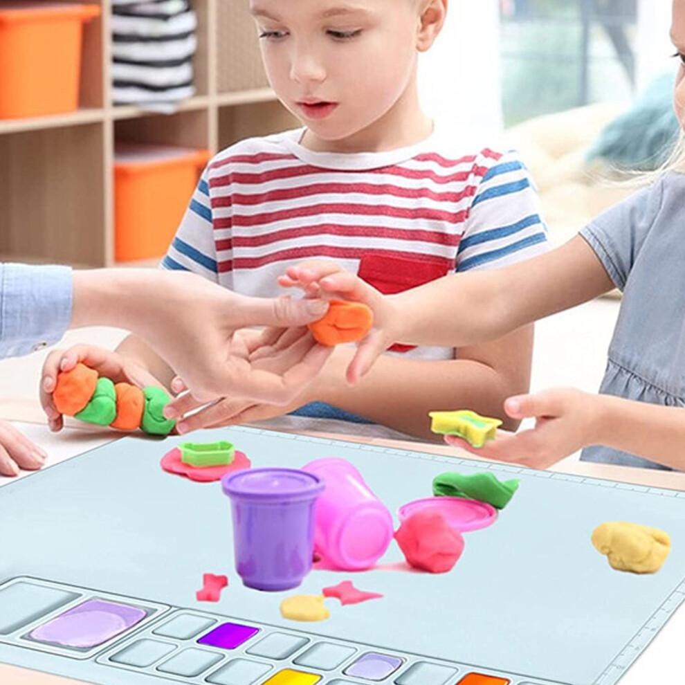 Silicone Drawing Mat with Water Cup - Washable, 41x51cm