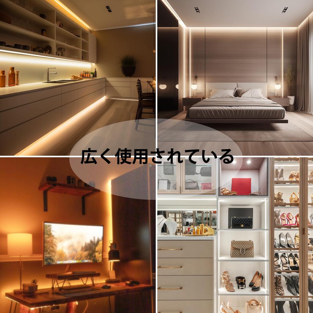 AXMOTUT CCT COB LED Strip Light 5m 24V Bulb Color Dimmable High Brightness High Density Flexible LED Strip Light with RF Remote and PSE Certified