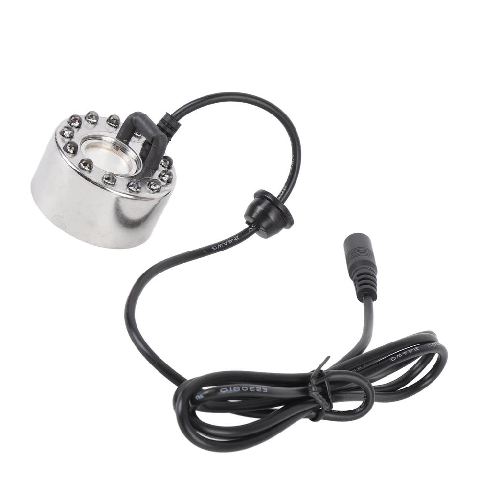 Mist Maker Fogger 350mL/H with 12 LED Color Changing Fog Controller 24V Atomizer Fog Machine for