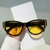 Sexy Ladies Cat Eye Sunglasses Women For Men Vintage Sun Glasses Punk Popular Trendy Outdoor Travel One Piece Rivet Shades Uv400