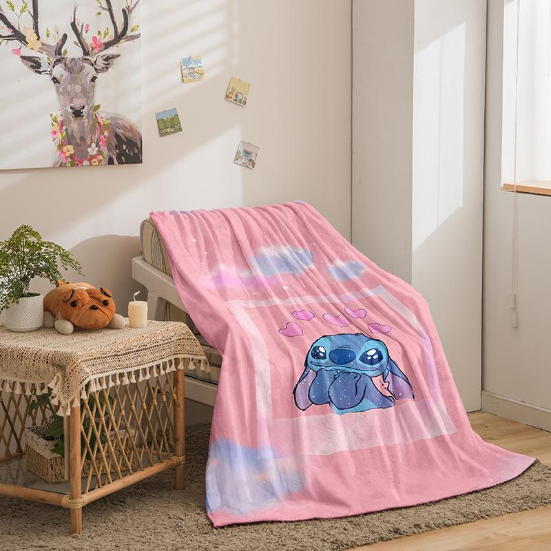 Фланелевое одеяло Riman Stitch Series, напечатанное на 3D-принтере, для дивана, утолщенное одеяло.