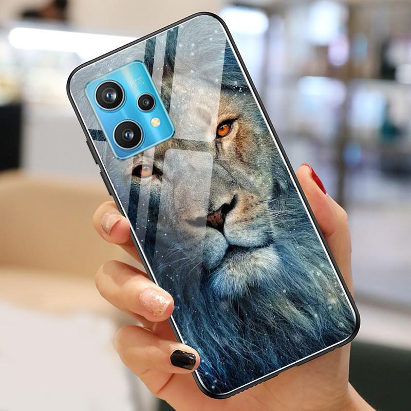 Чехол Realme9 4G для Realme 9 Pro Plus Чехол Закаленное Стекло Роскошные Чехлы для OPPO Realme 9 Pro БАМПЕР Пейзаж Realme9Pro+ Оболочка