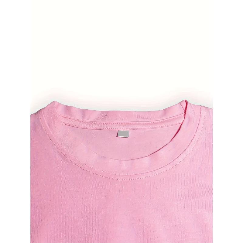 European sizes Cotton Short Sleeve T-Shirt - Soft Breathable Summer Casual & Outdoor Sports Wear with Loose Fit Round Neck