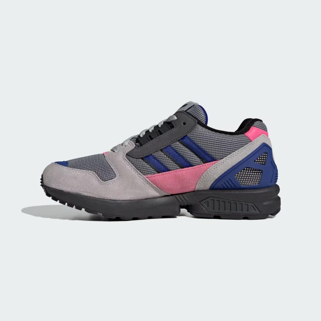 KI1377 adidas ZX 8000 Серый Три Полупрозрачный Синий Яркий Розовый (Мужской)
