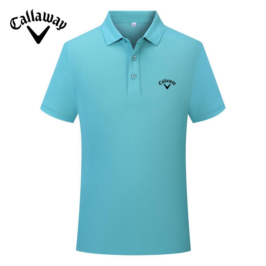 Callaway 2025 Весна/Лето Вышивка Однотонная Спортивная Хлопковая Рубашка Поло Для Мужчин и Женщин Быстросохнущая Пот Впитывающая Рубашка Поло