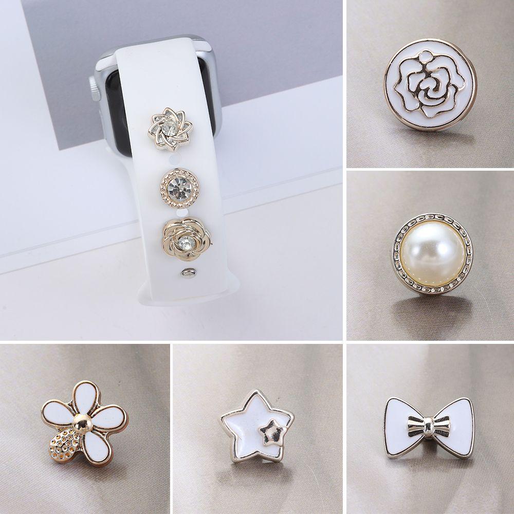 Watch Band Ornament Strap Decorative Ring Nails Wristbelt Charms Ring Nails For Apple Watch Band