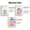 You and the Pretty Cure idols 2D Flat Pattern Flannel Blanket High quality All Seasons Warmth and Comfort Perfect for Christmas Gifts.MMT0918478