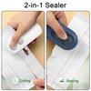 1 комплект запечатывающего устройства для пакетов, перезаряжаемая мини-запечатывающая машина с резаком, мини-термосварочный аппарат для чипсов, закусок, печенья, пакетов