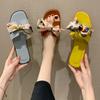 Модные летние новые женские тапочки Модные женские сандалии с бантом Тапочки для ванной Банкетная вечеринка Женская обувь