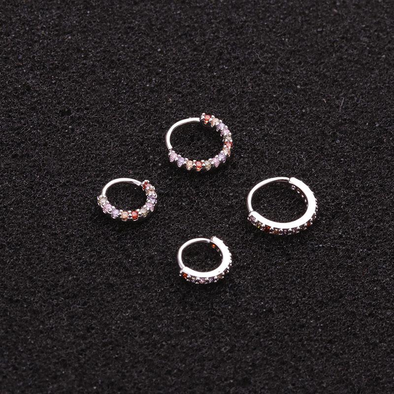 1 шт. Серьга-кольцо для носа Helix Cartilage Cz Daith Snug Rook Tragus Ring Пирсинг ушей Ювелирные изделия Аксессуары