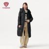 Women's Long Thickened Windproof Hooded Down Jacket TB5530882A