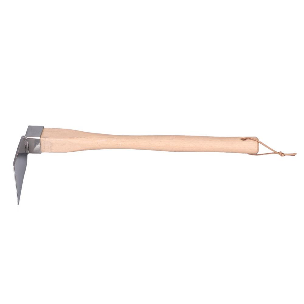 Stainless Steel Grubbing Hoe Silver Forged Hoe Durable Garden Hoe