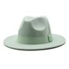 Men And Women'S Big Eaves Hat Fashion Woolen Jazz Hat British Top Hat Cmn047