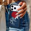 Красное Солнце Японский Журавль Чехол для Телефона Для iPhone 17 Air 14 15 13 12 Max Чехол Для Apple 16e 11 Pro Max Plus Coque