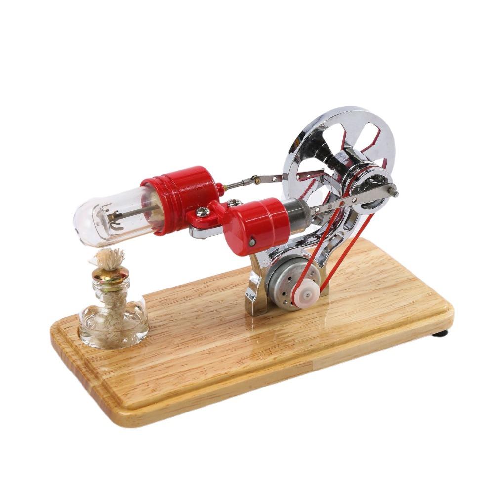 Zinc Zinc Zinc Alloy Stirling Engine Motor Model Colorful LED Hot Air Engine Motor Model Physics Lab