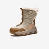 Anta Kids Trendy Fashion Thickened Warm Non-Slip High-Top Boots Kids Boots Two-Tone-Gray Oat-Milk-Brown Whole-Wheat-Brown A22446927-1