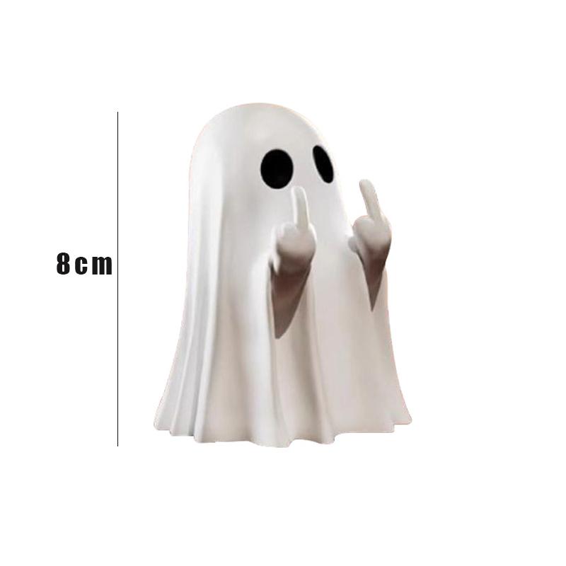 Middle Finger Cute Ghost Statue Multi Functional Ghost Statues Halloween Home Decorations Coffee Table Centerpieces Shelf