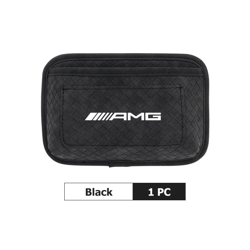 CDS1 Hot 2026 New For Benz Car Door Sticky Storage Pocket Seat Back Organizer Bag For Mercedes Benz AMG A B C E S G Class W201 W210 W