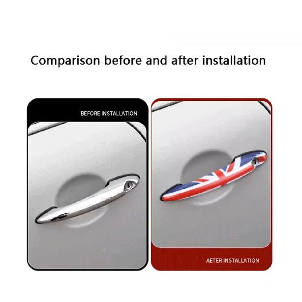 Door Handle Cover Sticker For MINI Cooper R50 R52 R53 R56 R57 R58 R59 R60 R61 2PCS/SET Car-Styling Accessories