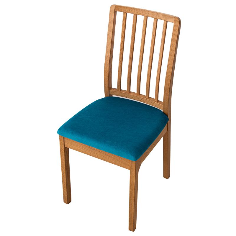 Чехлы для стульев Velvet Stretch Fit, мягкие однотонные чехлы для стульев для столовой, съемные, моющиеся, для кухни, отеля