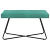 Bench Turquoise 80 x 40 x 45 cm Velvet