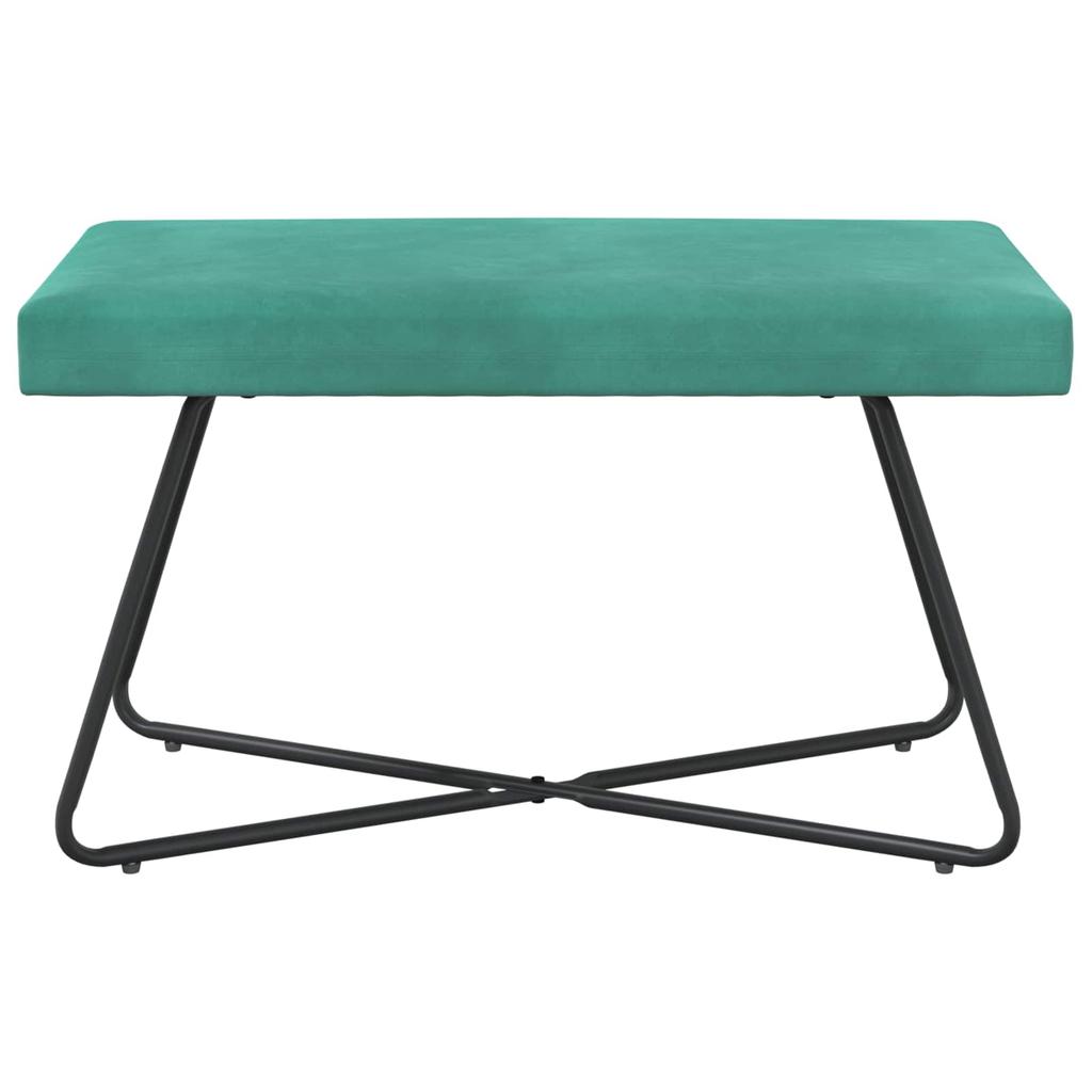 Bench Turquoise 80 x 40 x 45 cm Velvet